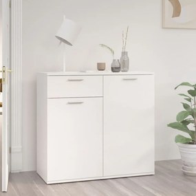 Credenza bianco lucido 80x36x75 cm in truciolato