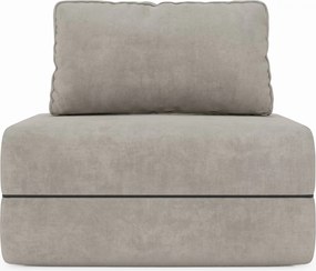 Rift poltrona letto con materasso alto 22 cm e memory foam - schienale mobile e tessuto smacchiabile T31