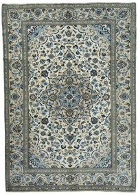 Kashan Tappeto 240 x 340 Beige (Iran) Annodato A Mano