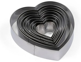 Set di stampi a forma di cuore 9 pz Heart - Blomsterbergs