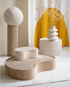 Cuscino per divano da bambini marrone chiaro con rivestimento in velluto a coste Roll – Wigiwama