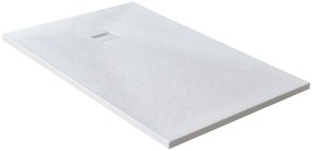 Piatto doccia MOLDCOM COMPOSITES in resina Cosmos Stone bianco L 70 x L 120 x H 4 cm opaco