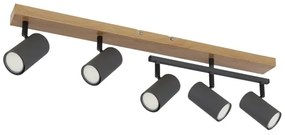 Globo 57911-5G - Faretto ROBBY 5xGU10/35W/230V marrone/nero