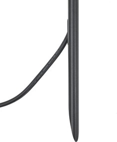 Faretto a picchetto nero 40cm incl. LED regolabile IP65 incl. cavo e spina - Carl