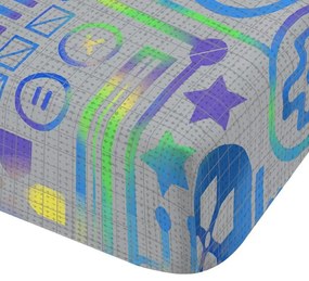 Lenzuolo con angoli per bambini grigio in microfibra per letto singolo/per materassi alti 90x190 cm Gamer – Catherine Lansfield