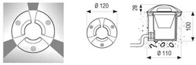 Trek Mini Led 3 Aperture 4W 400Lm 3000°K