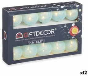 Ghirlanda di Luci LED Sfera Azzurro 2,3 m (12 Unità)