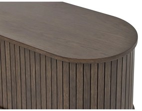 Mobile TV marrone effetto rovere 180x56x40 cm Meta – Unique Furniture