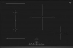 piano cottura a induzione 80cm 4 fuochi 7400w nero - pvs831fc5e - bosch