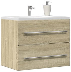 Mobile Lavabo Rovere Sonoma 60x38,5x48 Cm İn Legno Multistrato /