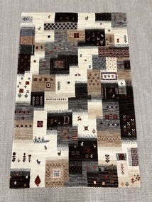 Loribaft Tappeto 80 x 130 Beige (Iran) Annodato A Mano