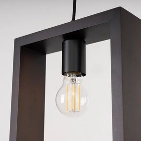 Sollux SL.1311 - Lampadario a sospensione con filo ARIES 1xE27/15W/230V faggio/wenge