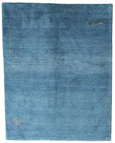 Gabbeh Tappeto 150x200 Blu (Iran) Annodato A Mano