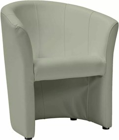 Poltrona TM-1 in ecopelle grigia – 67x60x76 cm