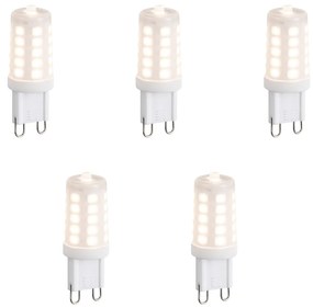 Set di 5 lampadine LED dimmerabili a 3 livelli G9 opale 3W 250lm 2700K