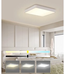 Brilagi - Lampada LED da soffitto POOL SQUARE LED/36W/230V 3000/4500/6000K 40x40 cm bia