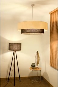 Brilagi - Lampadario LED a sospensione su cavo Stile BOHO 3x E27/15W/230V Ø 80 cm crema/marrone