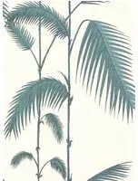 Palm Leaves - Designtapete v. Cole and Son - Offwhite/Türkis