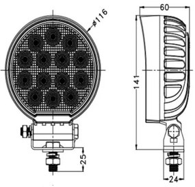 Faretto LED per auto OSRAM LED/56W/10-30V IP68 5700K
