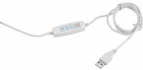 Extol - Lampada da tavolo LED dimmerabile con una lente d'ingrandimento LED/8W/5V 2900/4500/7500K bianco