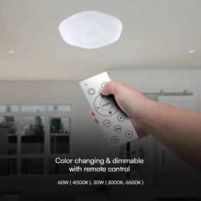 Plafoniera LED dimmerabile LED/60W/230V 3000-6500K 50 cm bianco + +TC