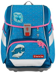 Zaino/cartella scuola 2IN1 PLUS – Set 6 pezzi, Step by Step Dolphin Pippa