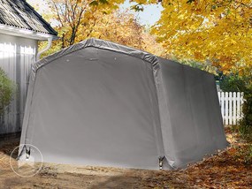 TOOLPORT 3,3x4,7m tenda garage, PVC 500, grigio - (8031)