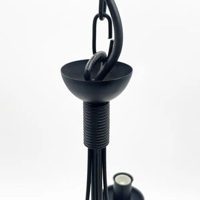 Lampadario a catena ANTON 5xE14/15W/230V nero