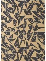 Ferm Living Carta da parati monroe - Black/ Gold
