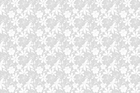 Carta da parati – Fiori fioriti delicati