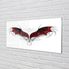 Quadro su vetro acrilico Dragon Wings 100x50 cm