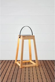 Lanterna a LED marrone con alimentazione a pannelli solari e con ricarica USB da esterno (altezza totale 54 cm) Nordic – Markslöjd