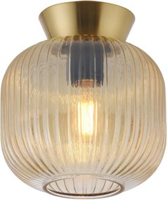 Schöner Wohnen 13574-27 - Plafoniera NAMI 1xE27/25W/230V Ø 20 cm oro/beige