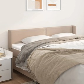 Testiera Ad Orecchio Cappuccino 163x16x78/88 Cm İn Similpelle /