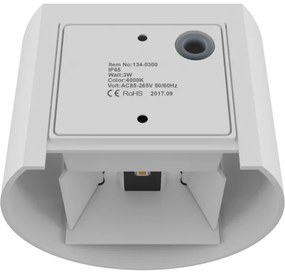 APLED - Applique a LED da esterno OVAL 2xLED/3W/230V IP65