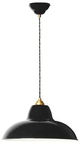 Original 1227 Midi Wide Brass Lampada a Sospensione Jet Black - Anglepoise