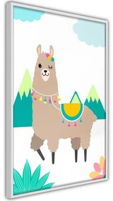 Poster Playful Llama