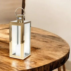 Lanterna decorativa dorata 49 cm