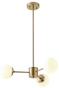 Lampadario a sospensione con supporto rigido 3xE27/40W/230V ottone