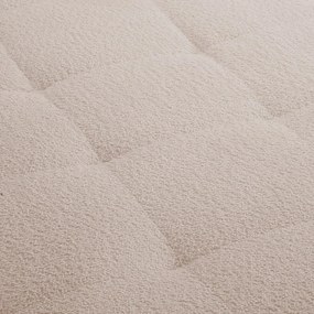 Divano angolare beige in tessuto bouclé (angolo sinistro) Ariella - Ropez