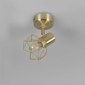 Set di 4 Faretti Art Déco orientabili e inclinabili in ottone - Mosh