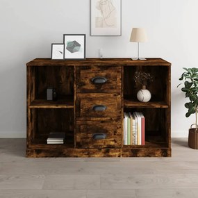 Credenza Rovere Fumo 104,5x35,5x67,5 Cm İn Legno Multistrato /