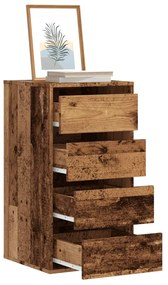 Cassettiera Angolare Legno Antico 40x41x76 Cm Legno Multistrato /