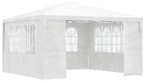 Gazebo Professionale Con Pareti 4x4 M Bianco 90 G/m² /