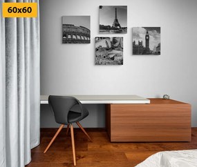 Set di quadri – Ricchezza storica in bianco e nero