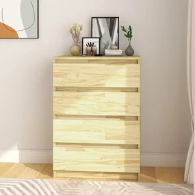 Armadietto 60x36x84 Cm İn Legno Massello Di Pino /
