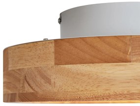 Plafoniera scandinava in legno 30 cm con LED dimmerabile - Pecker