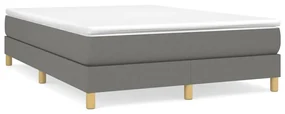 Giroletto a molle grigio scuro 140x190 cm in tessuto