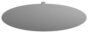 Plafoniera Moderna Disk Metallo Grigio 12 Luci Gx53