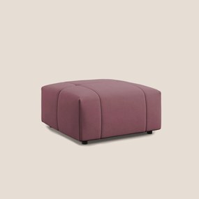 Giotto pouf in morbida microfibra effetto velluto impermeabile idrorepellente T09 salmone